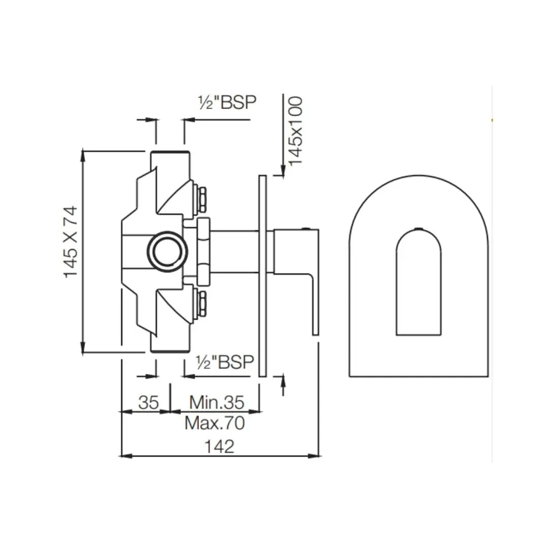 Jaquar 4 way diverter Lyric normal flow LYR-CHR-38421 Chrome - image 2