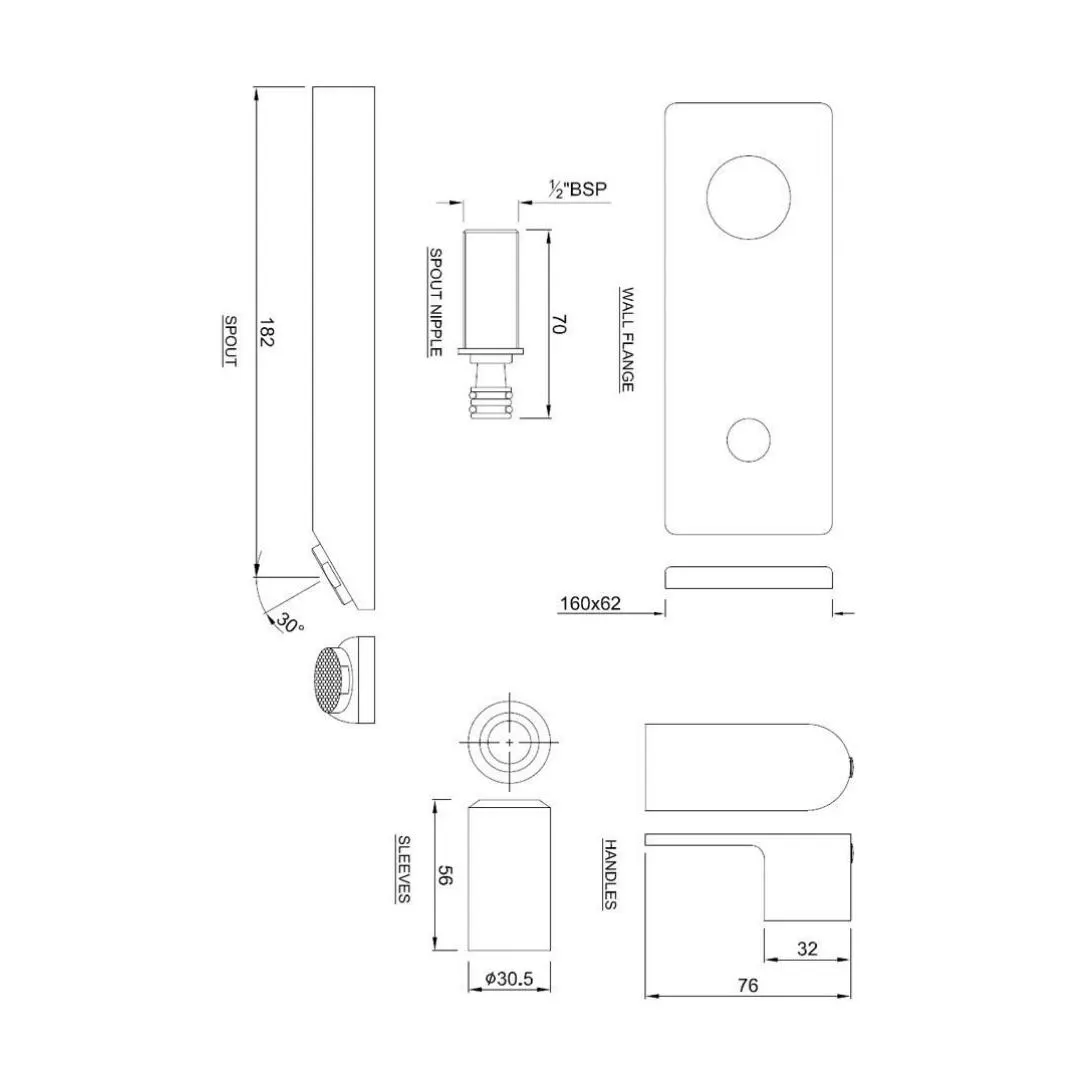 Jaquar wall mounted basin tap Lyric LYR-CHR-38441K Chrome - image 2