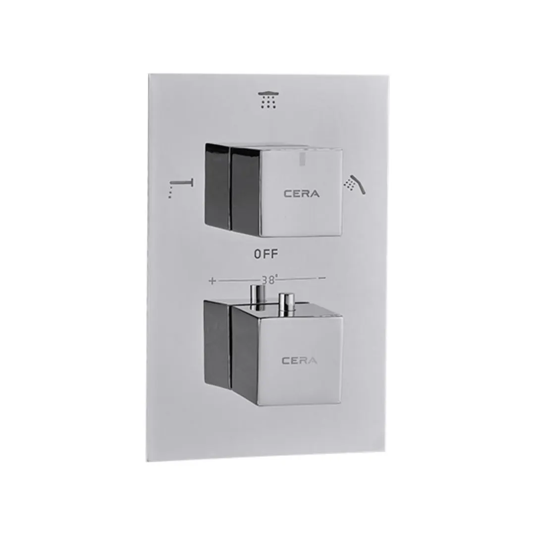 Cera 3 way thermostatic diverter F8015741CH F8015741CH Chrome - image 1