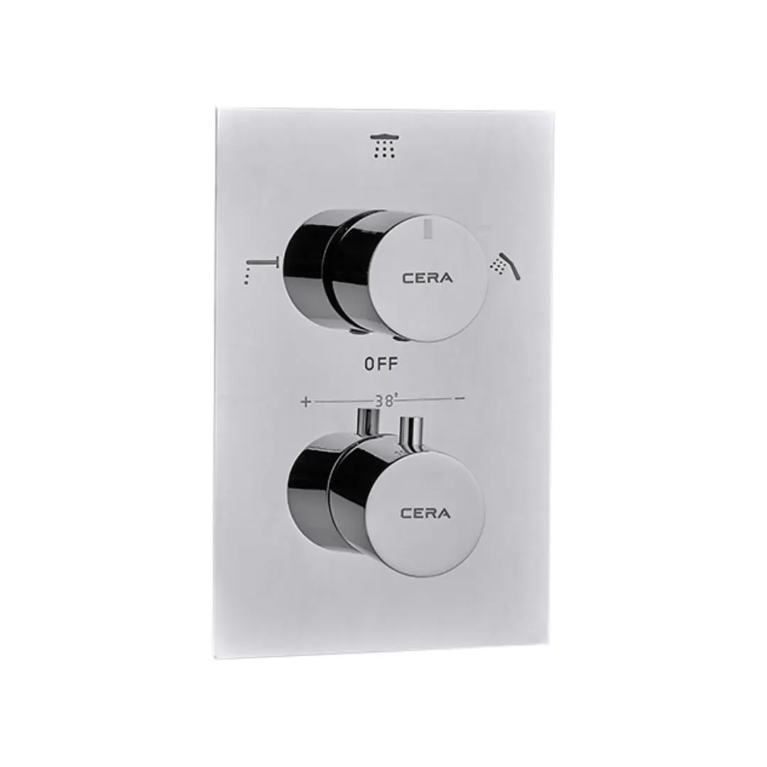 Cera 3 way thermostatic diverter F8015742CH F8015742CH Chrome - image 1