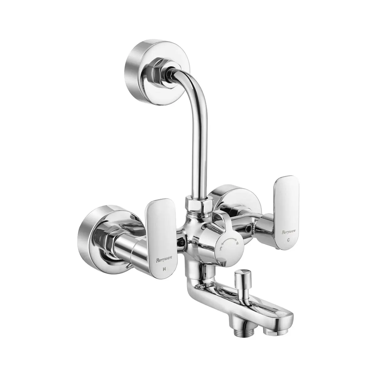 Parryware 3 way wall mixer cardinal G5417A1 G5417A1 Chrome - image 1