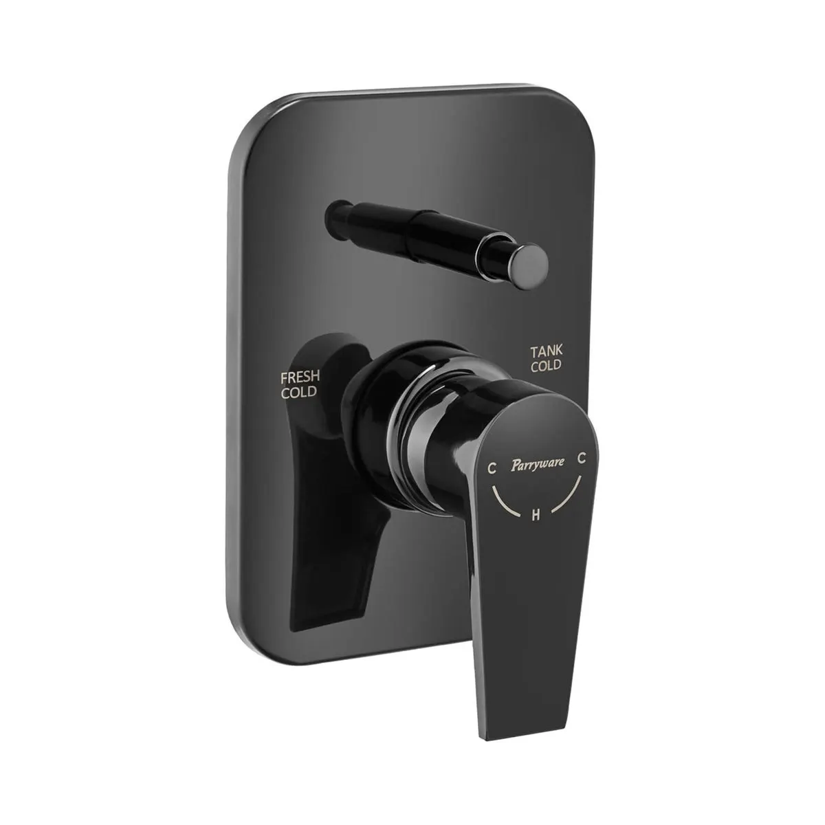 Parryware 3 way diverter praseo G5884A5 G5884A5 Shiny Black - image 2