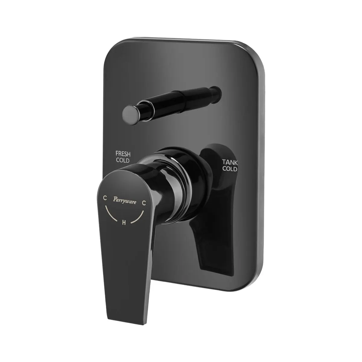 Parryware 3 way diverter praseo G5884A5 G5884A5 Shiny Black - image 3