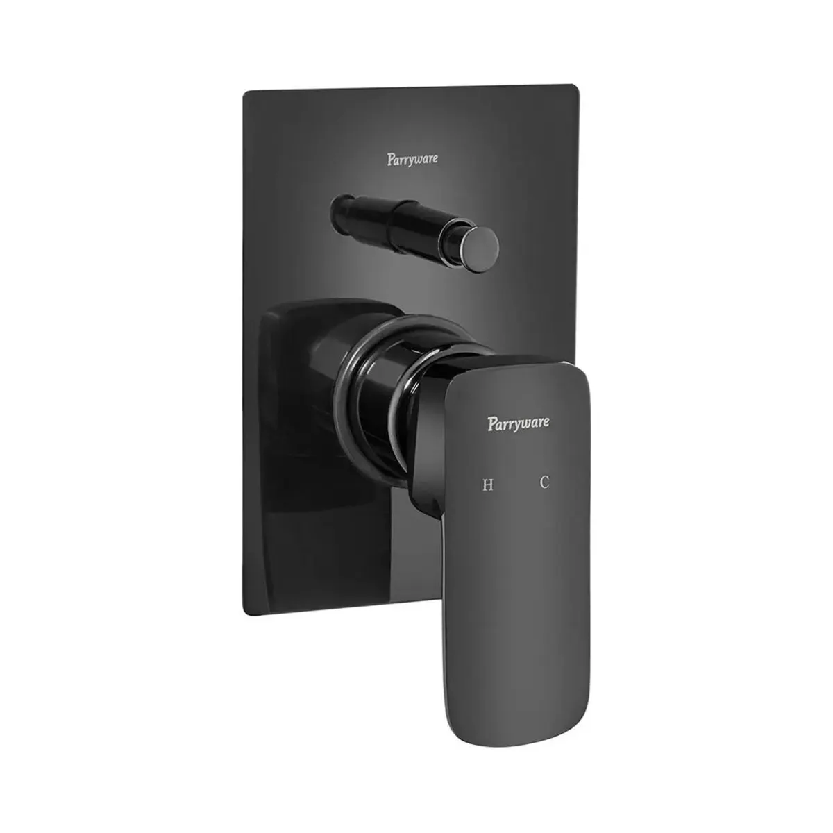 Parryware 2 way diverter quattro collection T23857C T23857C Matt Black - image 2