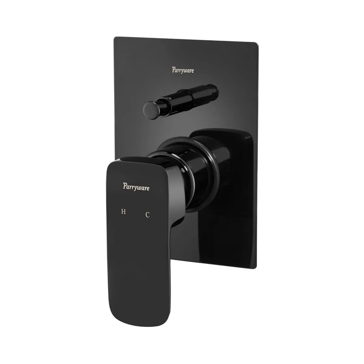 Parryware 2 way diverter quattro collection T2385A5 T2385A5 Shiny Black - image 3