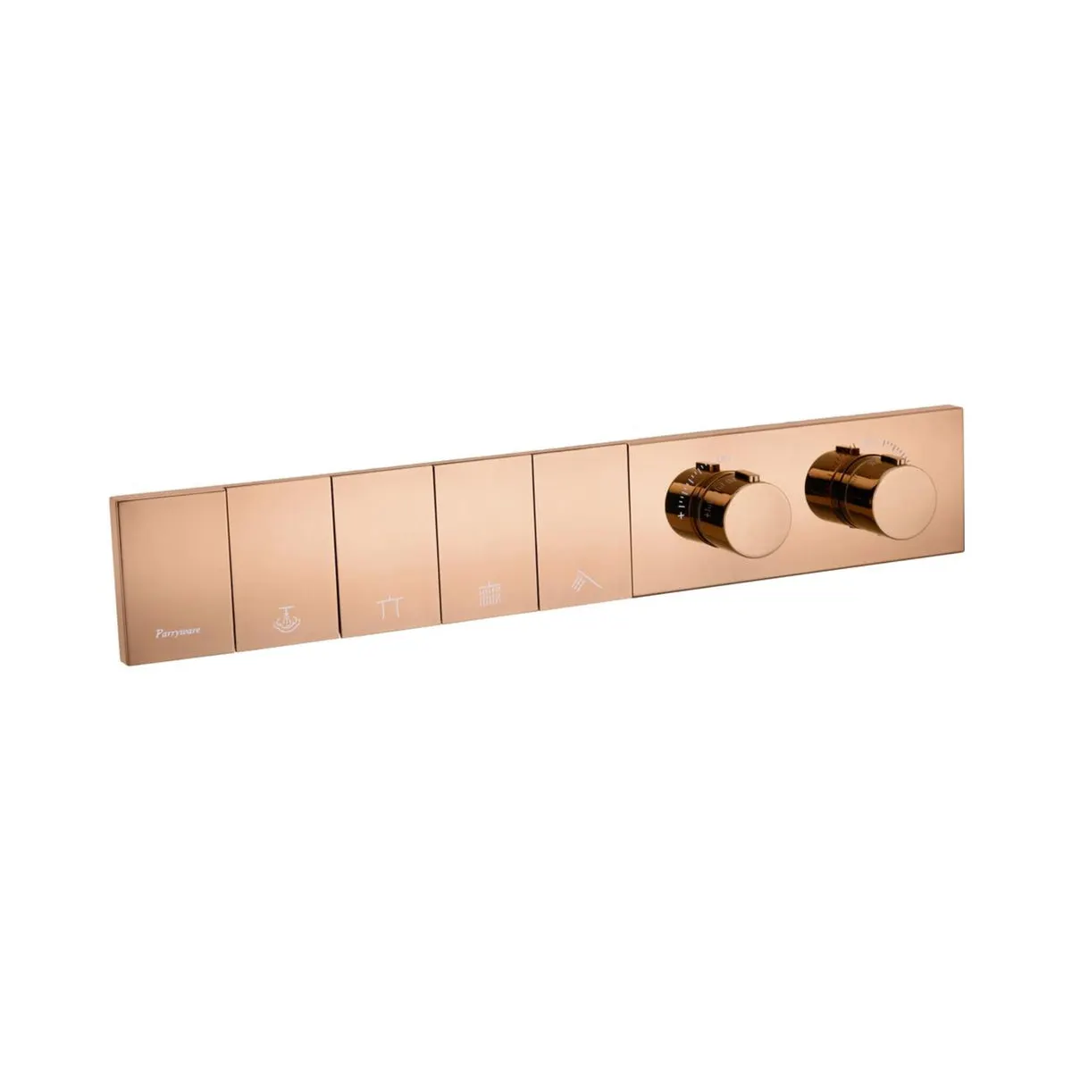 Parryware 4 way thermostatic diverter harmony T5149A4 T5149A4 Deep Rose Gold - image 1