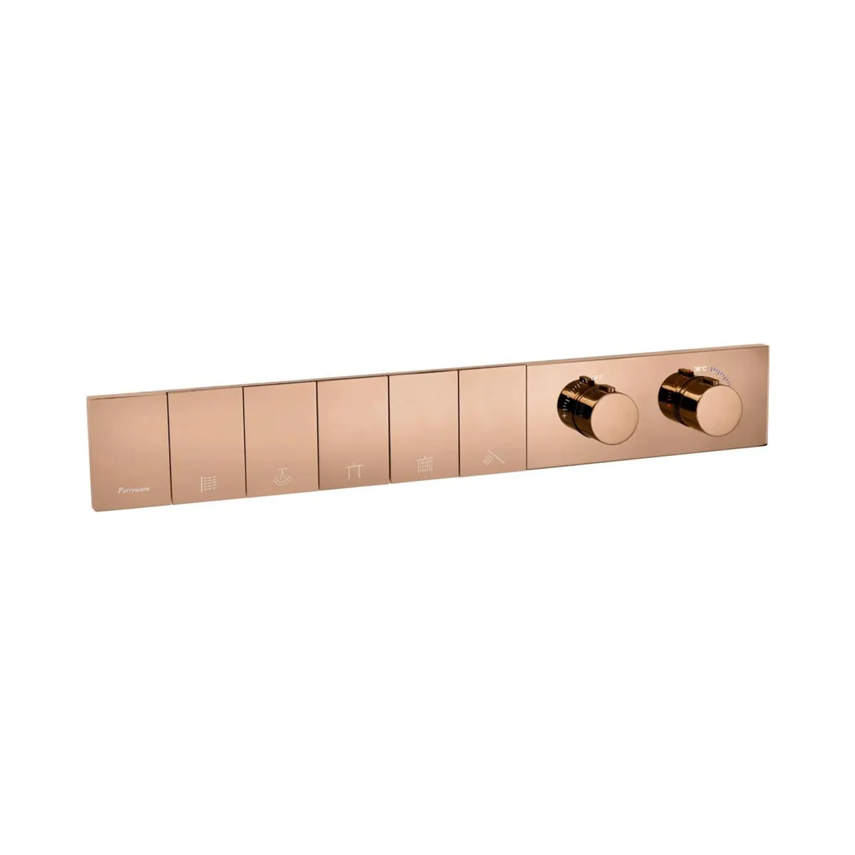 Parryware 5 way thermostatic diverter harmony T5150A4 T5150A4 Deep Rose Gold - image 1
