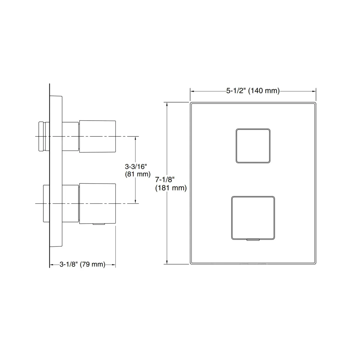 Kohler 2 way thermostatic diverter autosense 20742IN-9FP-BRD 20742IN-9FP-BRD Brushed Rose Gold - image 2