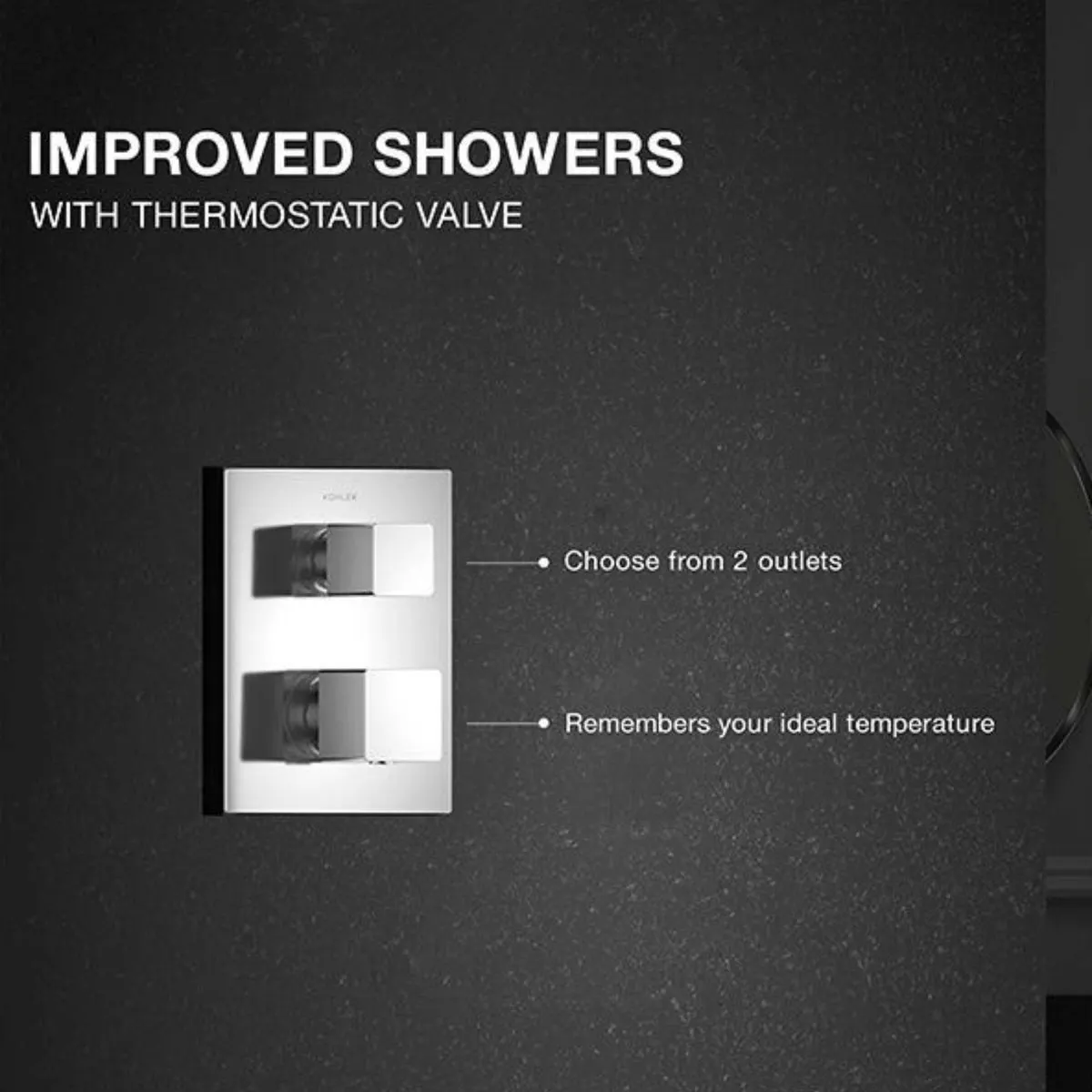 Kohler 2 way thermostatic diverter autosense 20742IN-9FP-CP 20742IN-9FP-CP Chrome - image 4