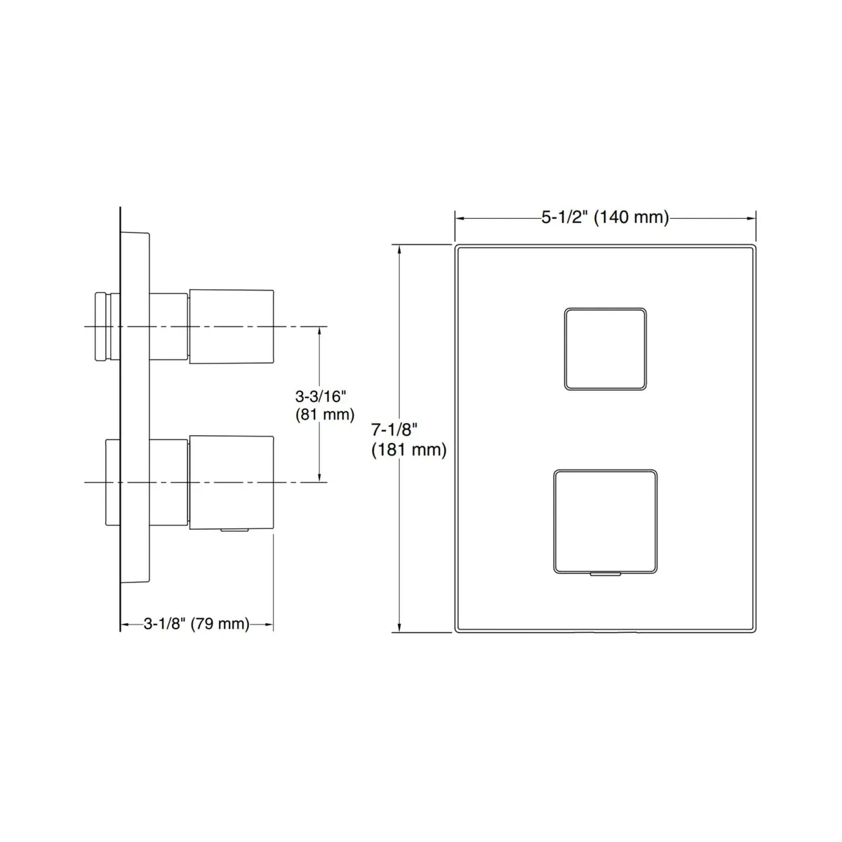 Kohler 2 way thermostatic diverter autosense 20742IN-9FP-RGD 20742IN-9FP-RGD Rose Gold - image 2