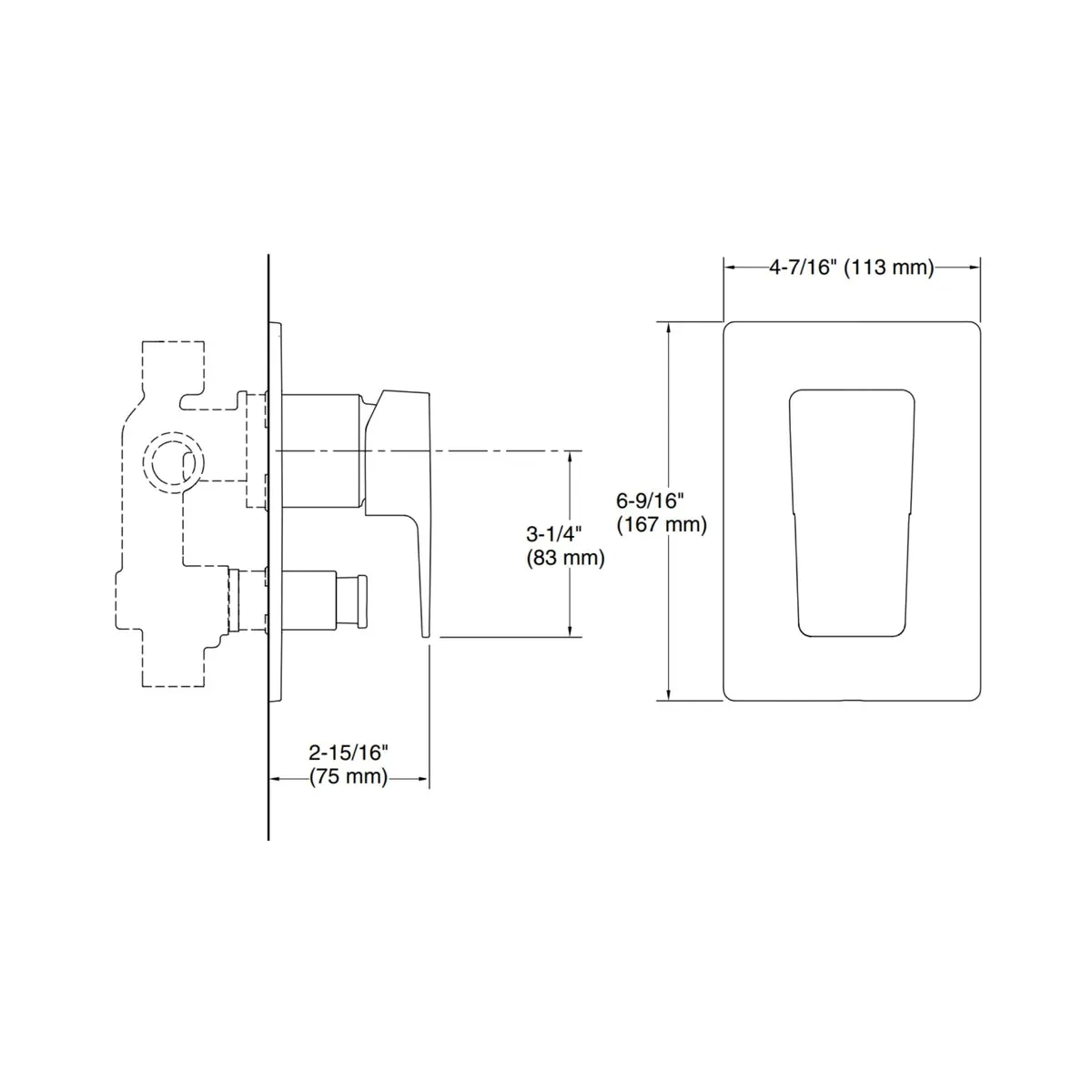 Kohler 2 way diverter hone 22541IN-4FP-CP 22541IN-4FP-CP Chrome - image 2