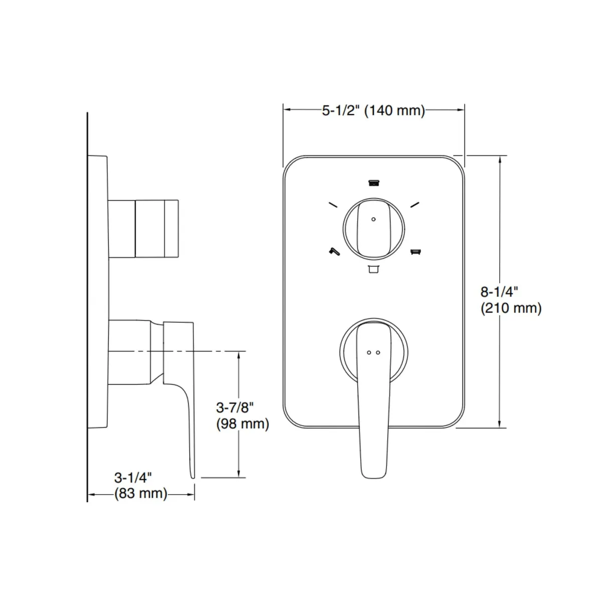 Kohler 3 way diverter aleo plus 22786IN-4-BV 22786IN-4-BV Brushed Bronze - image 2