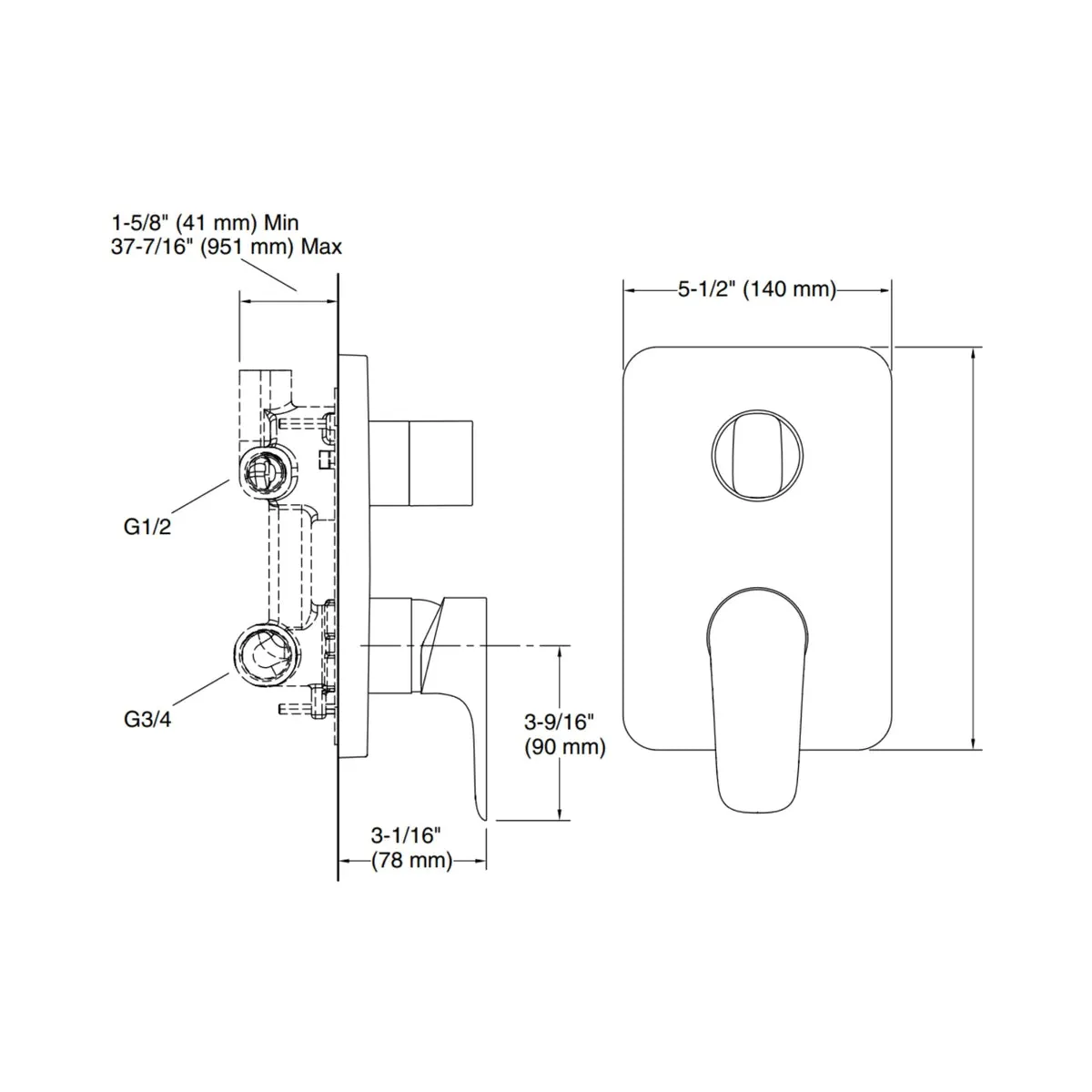 Kohler 3 way diverter aleo 22789IN-4-RGD 22789IN-4-RGD Rose Gold - image 2