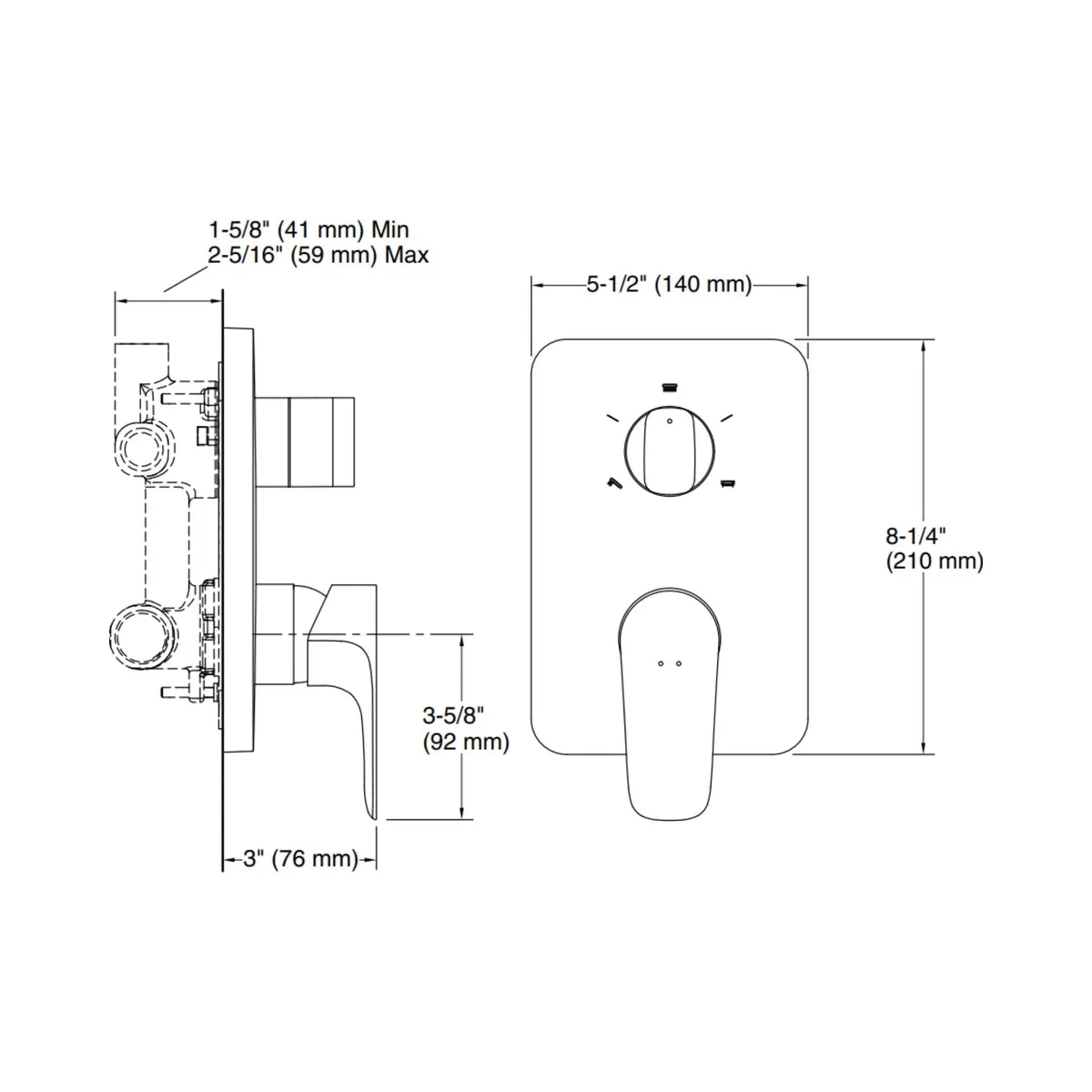 Kohler 3 way diverter aleo 22792IN-4FP-BRD 22792IN-4FP-BRD Brushed Rose Gold - image 2