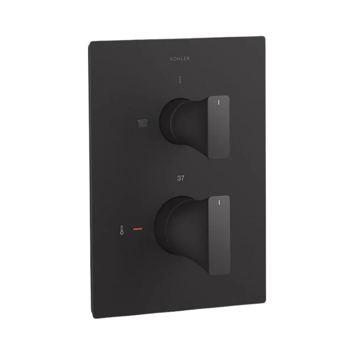 Kohler 2 way thermostatic diverter modern life edge 25761IN-9-BL 25761IN-9-BL Black Matt - image 1