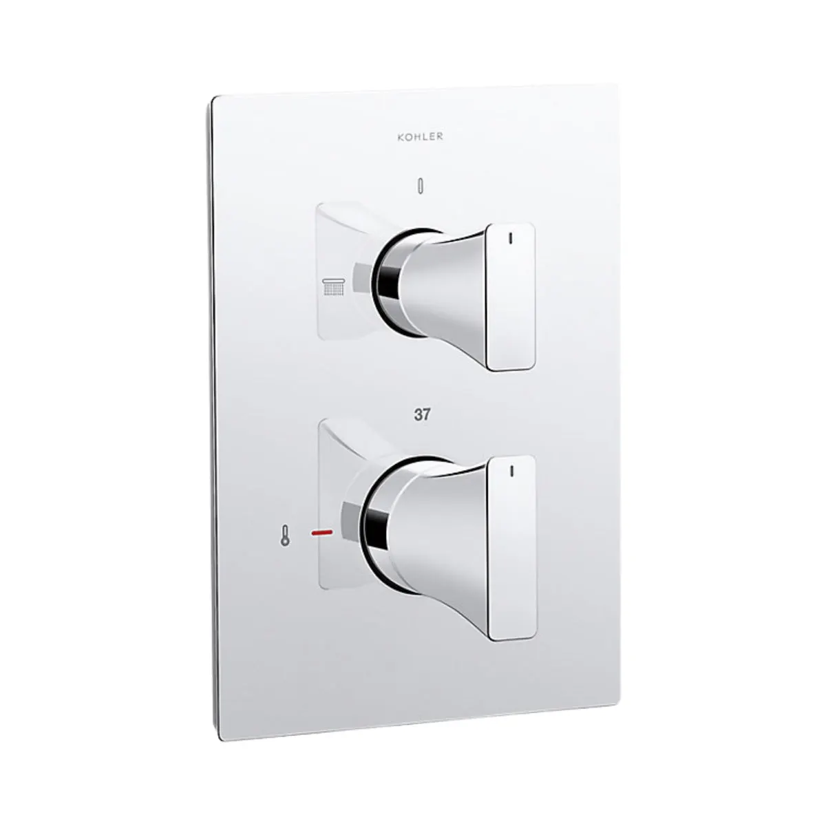 Kohler 2 way thermostatic diverter modern life edge 25761IN-9-CP 25761IN-9-CP Chrome - image 1