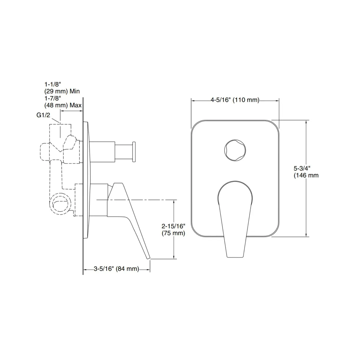 Kohler 3 way diverter apt curv 33645IN-4FP-CP 33645IN-4FP-CP Chrome - image 2