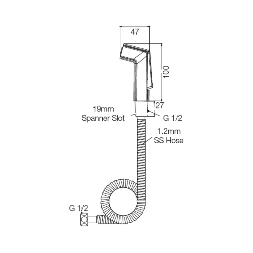 Parryware health faucet crust E8342A1 E8342A1 Chrome - image 2