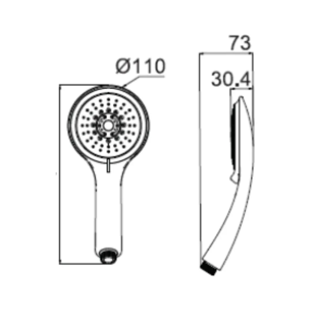 American Standard multi flow hand shower F46014-CHADYHS F46014-CHADYHS Chrome - image 3