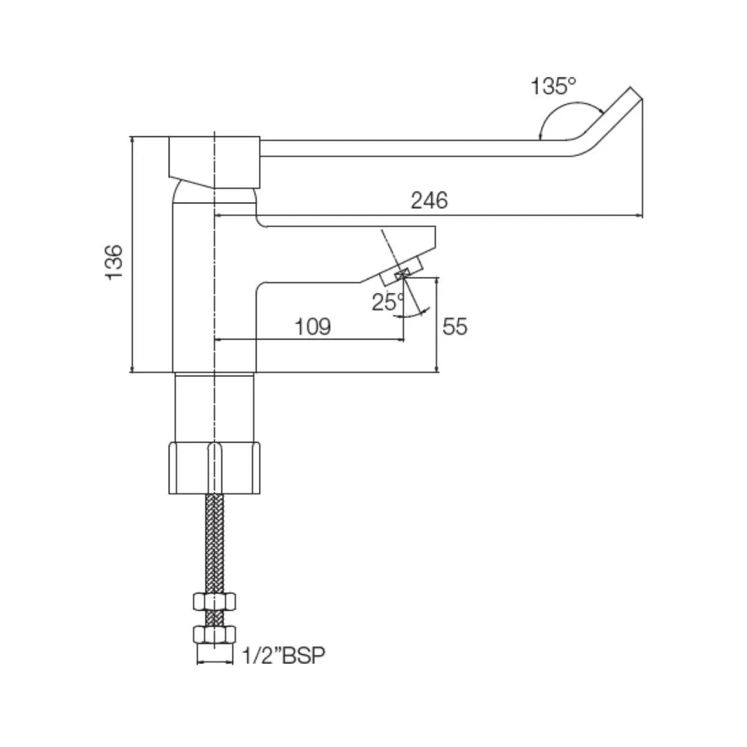Parryware table mounted regular basin Mixer Ease series T4414A1 T4414A1 Chrome - image 2