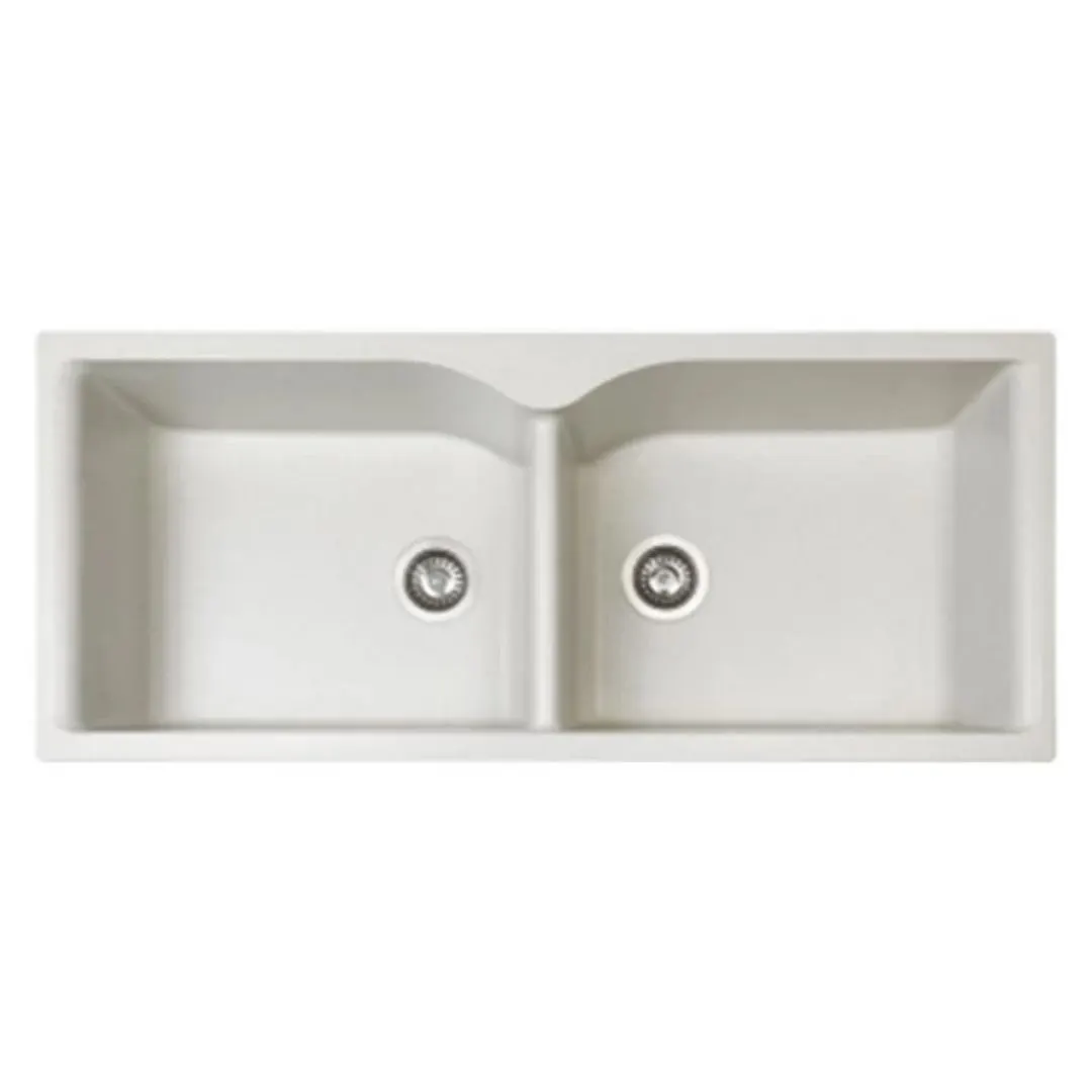 Nirali quartz sink quartz elite range archpro ( 45 x 20 inches ) PC-NIR-ARCHPRO-4520-BLA Black - image 1