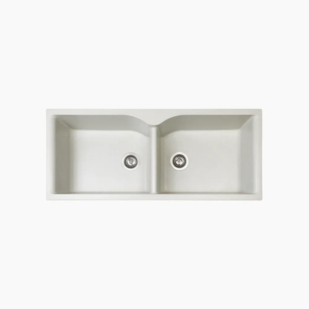 Nirali Archpro Quartz Kitchen Sink, 45 x 20 in PC-NIR-ARCHPRO-4520-BLA Metallic Black - image 1