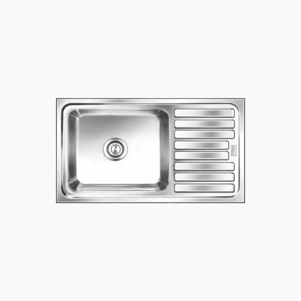 Nirali Elegance Ultra Big Stainless Steel Kitchen Sink, 36 x 20 in PC-NIR-ELEGANCEULTBIG-3620-GLO Glossy - image 1
