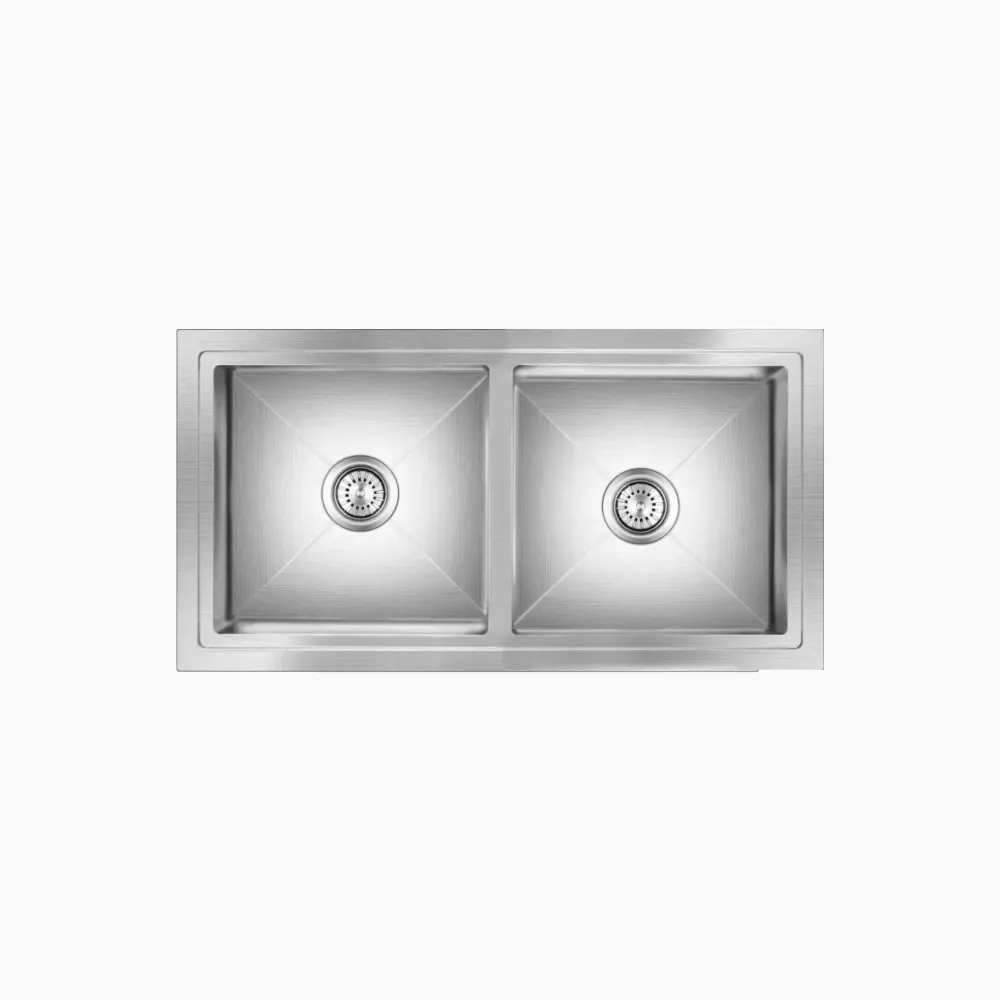 Nirali Elton Stainless Steel Kitchen Sink, 45 x 20 in PC-NIR-ELTON-4520-SAT Hairline Satin - image 1