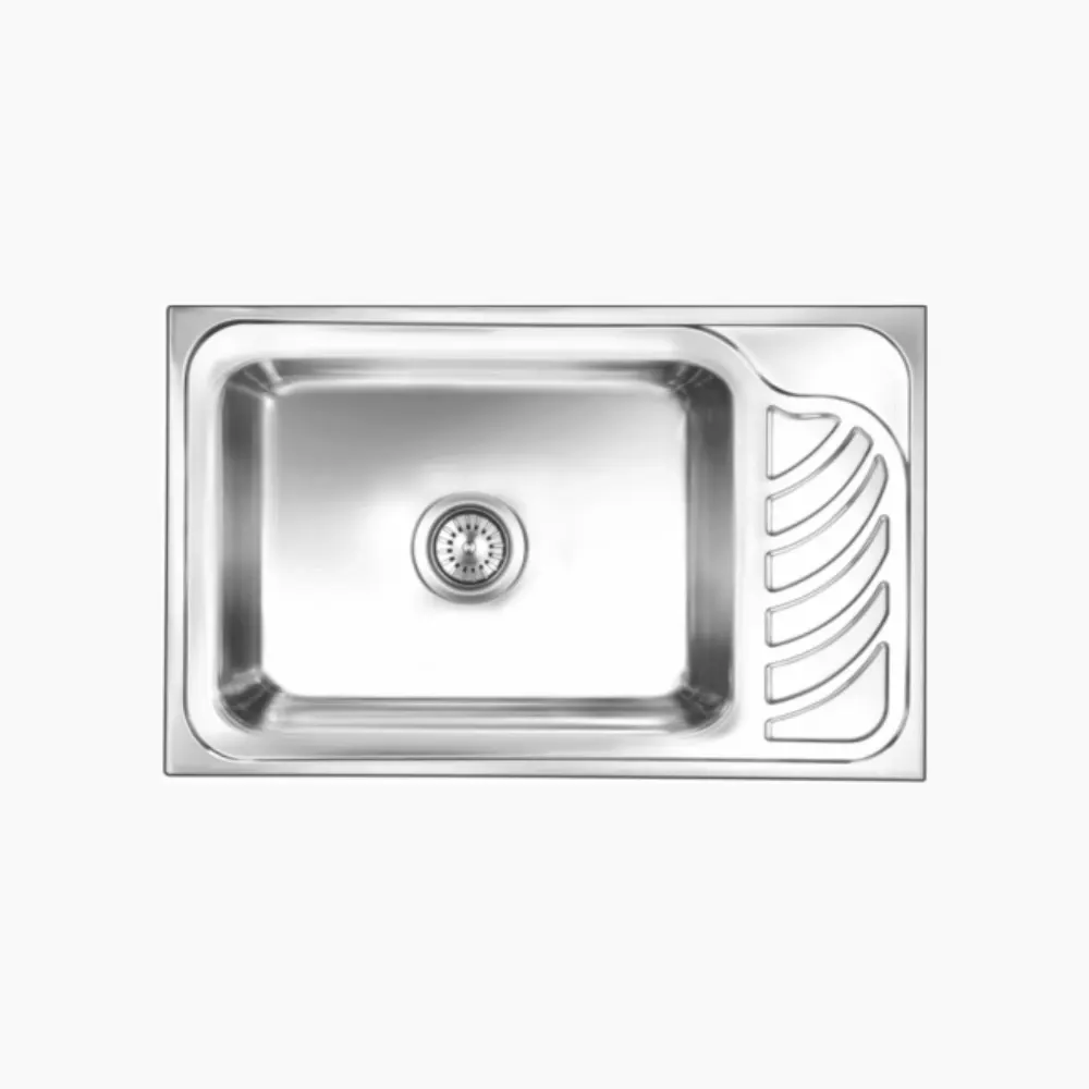 Nirali Eureka Large Stainless Steel Kitchen Sink, 32 x 20 in PC-NIR-EUREKALAR-3220-ANSC Anti Scratch - image 1