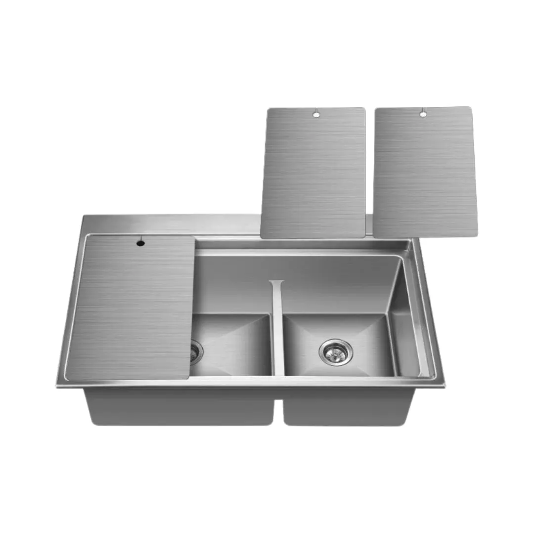 Nirali stainless steel sink expell range exa ( 31.5 x 19.5 inches ) PC-NIR-EXA-315195-SAT Satin - image 1