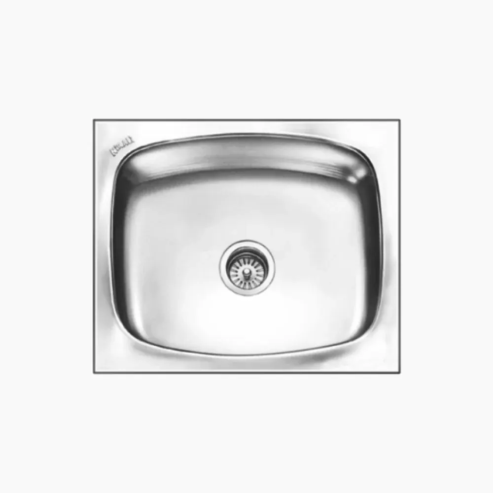 Nirali Glister Big Stainless Steel Kitchen Sink, 20 x 17 in PC-NIR-GLISTERBIG-2017-GLO Glossy - image 1