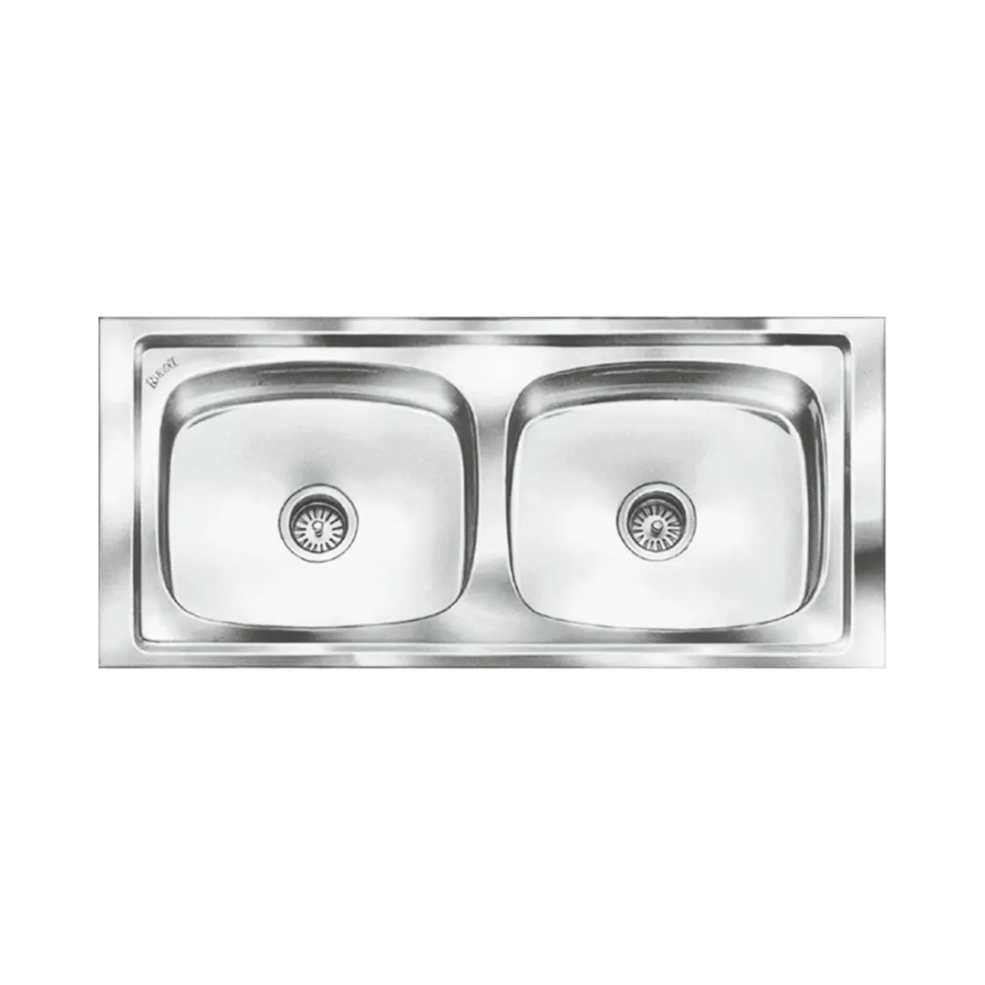Nirali stainless steel sink popular range graceful glory big ( 45 x 20 inches ) PC-NIR-GRACEFULGLOBIG-4520-GLO Glossy - image 1