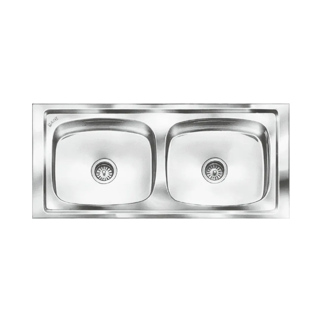 Nirali stainless steel sink popular range graceful glory big 10 ( 45 x 20 inches ) PC-NIR-GRACEFULGLOBIG10-4520-SAT Satin - image 1