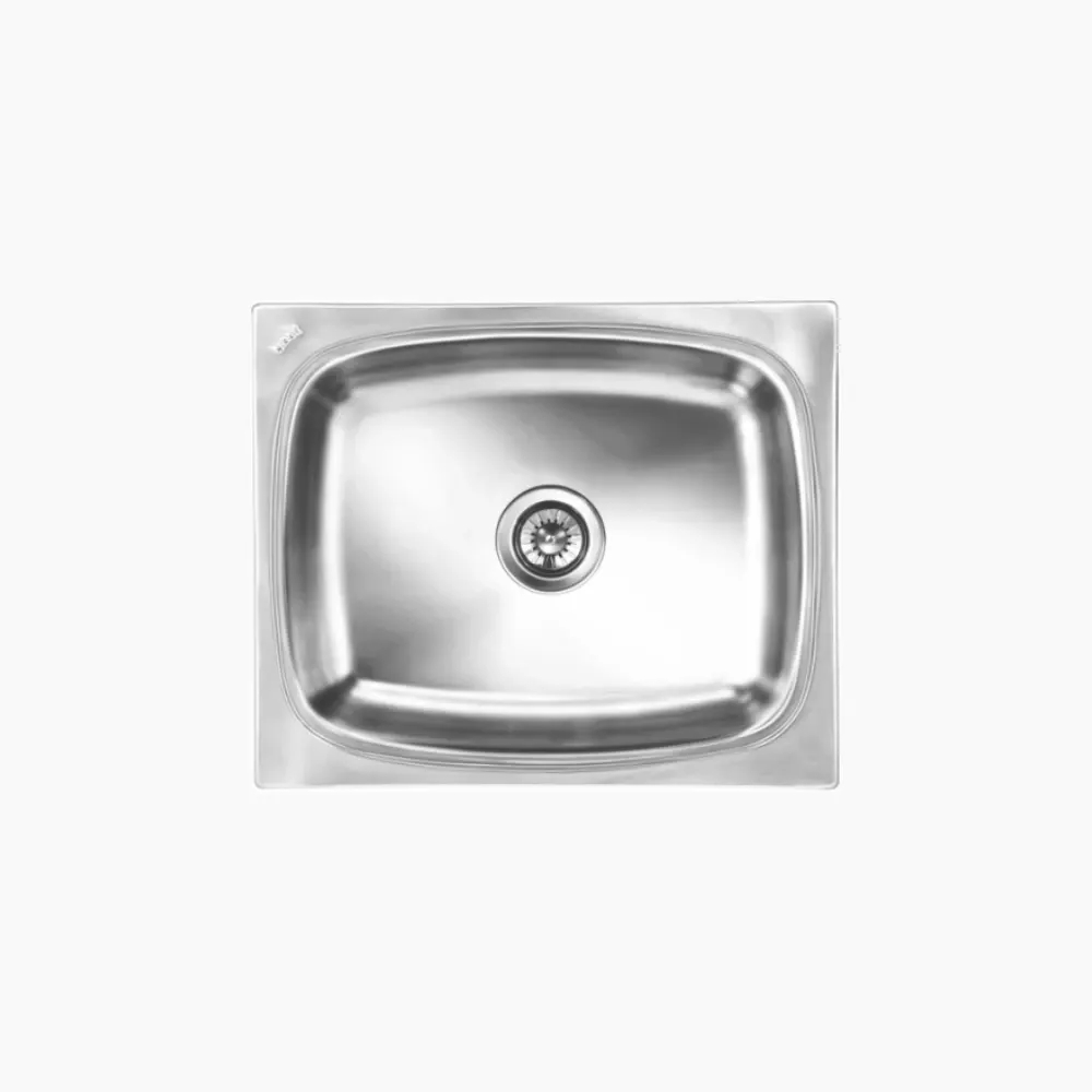 Nirali Grace Plain Deluxe Big Stainless Steel Kitchen Sink, 21 x 18 in PC-NIR-GRACEPLADELBIG-2118-SAT Satin - image 1