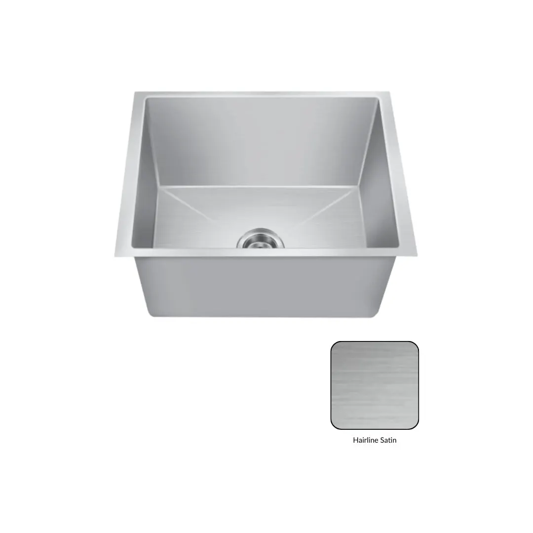 Nirali stainless steel sink magnus range maxell big ( 21 x 18 inches ) PC-NIR-MAXELLBIG-2118-MAT Matt - image 2