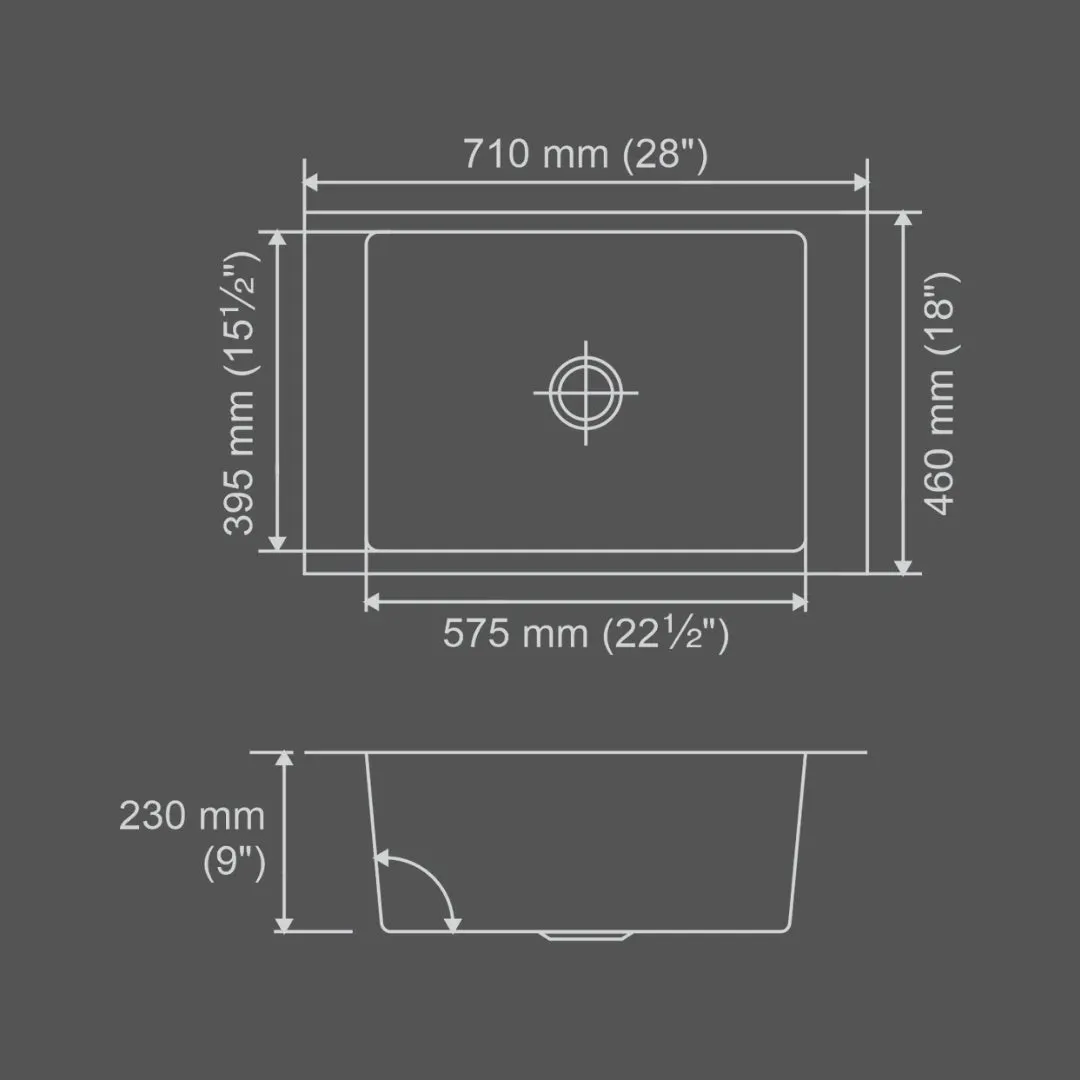 Nirali stainless steel sink magnus range maxus big ( 28 x 18 inches ) PC-NIR-MAXUSBIG-2818-SAT Satin - image 3