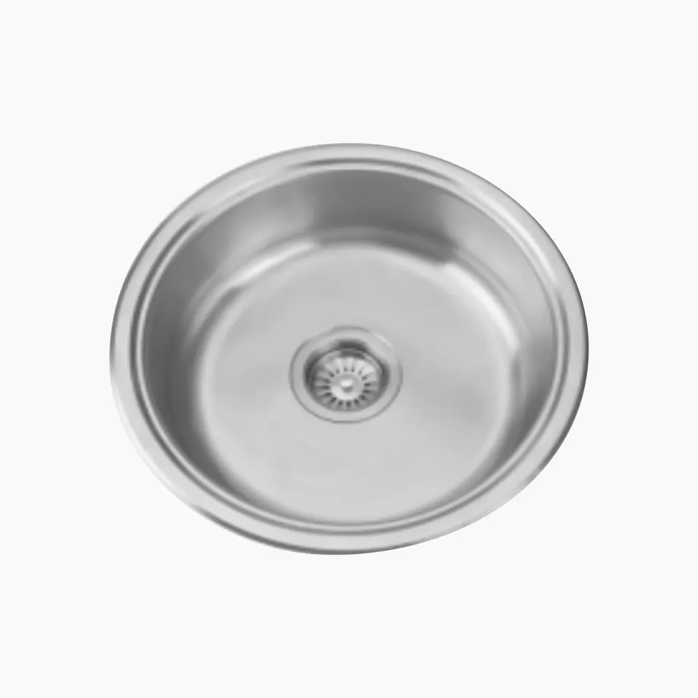 Nirali Rois Round Stainless Steel Kitchen Sink PC-NIR-ROISROU-1818-GLO Glossy - image 1