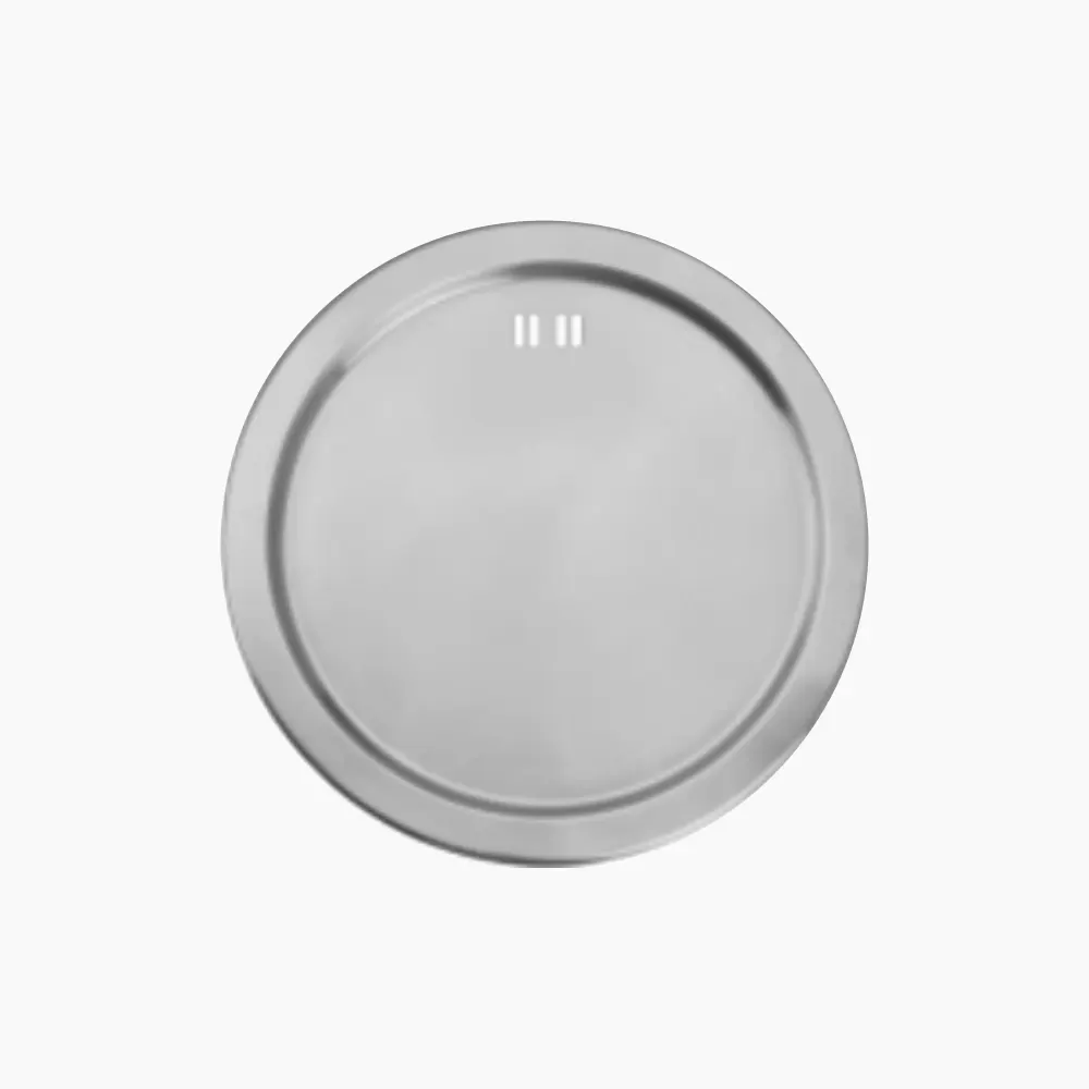 Nirali Round Sink Lid, Stainless Steel PC-NIR-ROUNDLID-175175-GLO Glossy - image 1