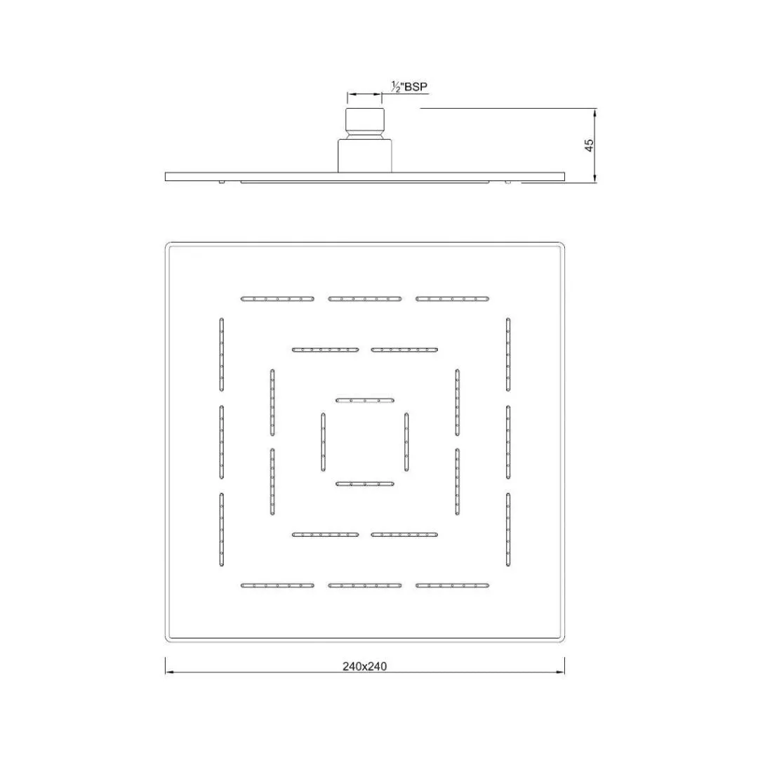 Jaquar single flow overhead shower OHS-BLM-1629 Black Matt - image 2