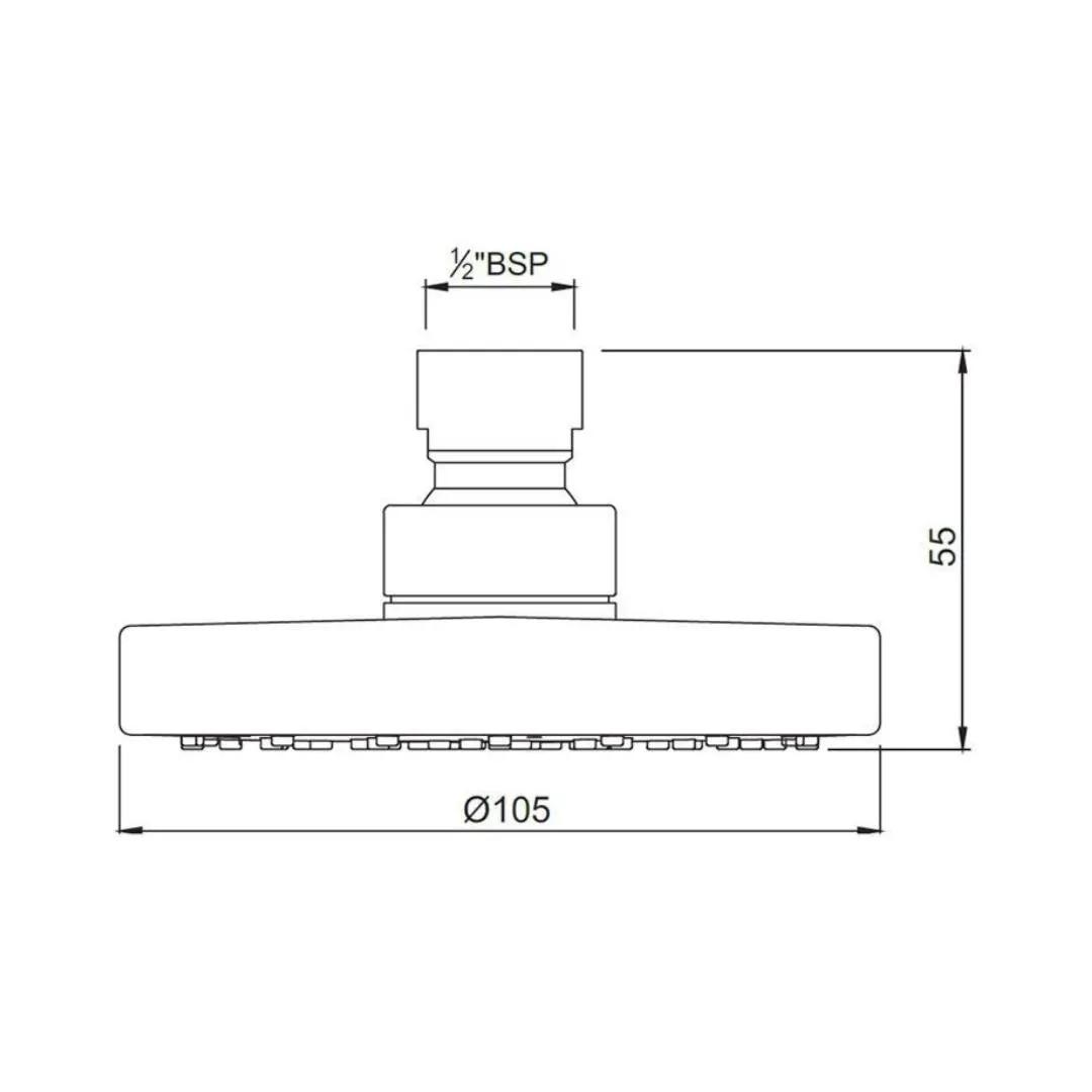 Jaquar single flow overhead shower OHS-CHR-1709 Chrome - image 3