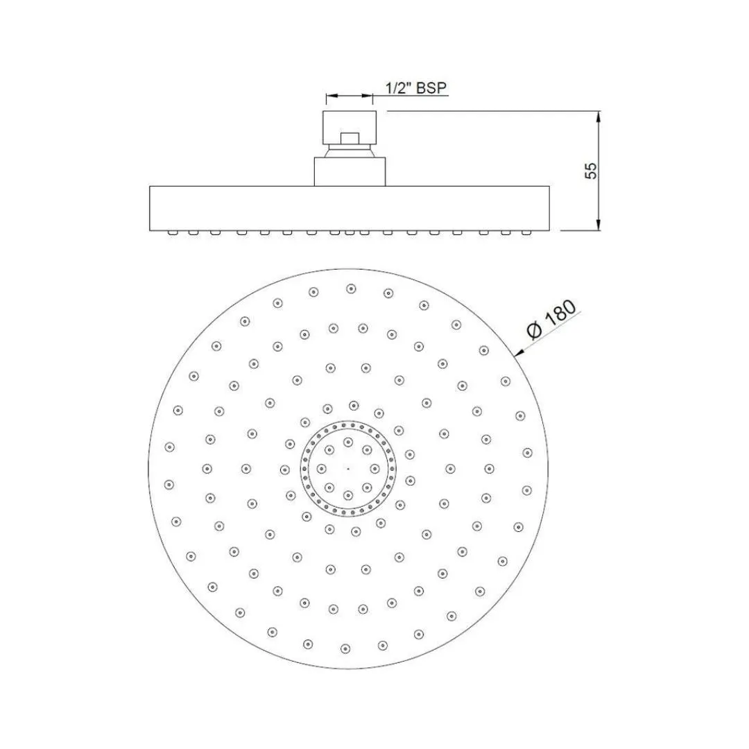Jaquar single flow overhead shower OHS-CHR-1755 Chrome - image 3