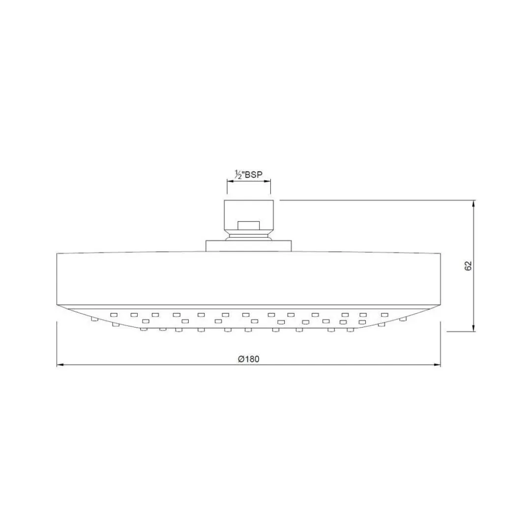 Jaquar single flow overhead shower OHS-CHR-1759 Chrome - image 3