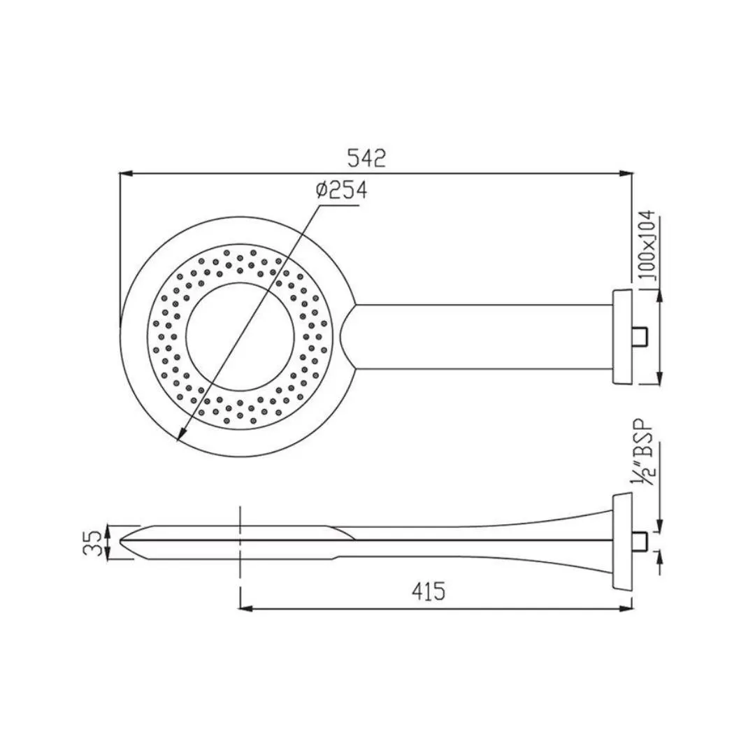 Jaquar single flow overhead shower OHS-CHR-1765 Chrome - image 3