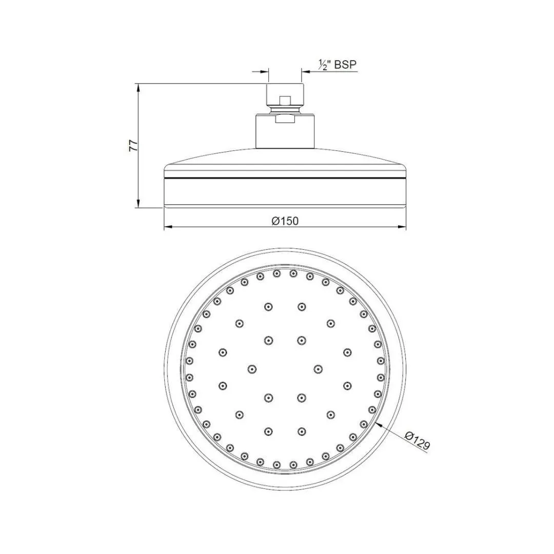Jaquar single flow overhead shower OHS-CHR-1801 Chrome - image 3