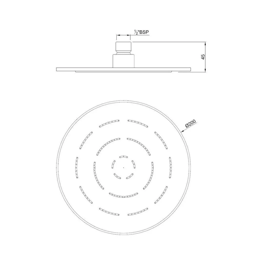 Jaquar single flow overhead shower OHS-GLD-1613 Full Gold - image 2