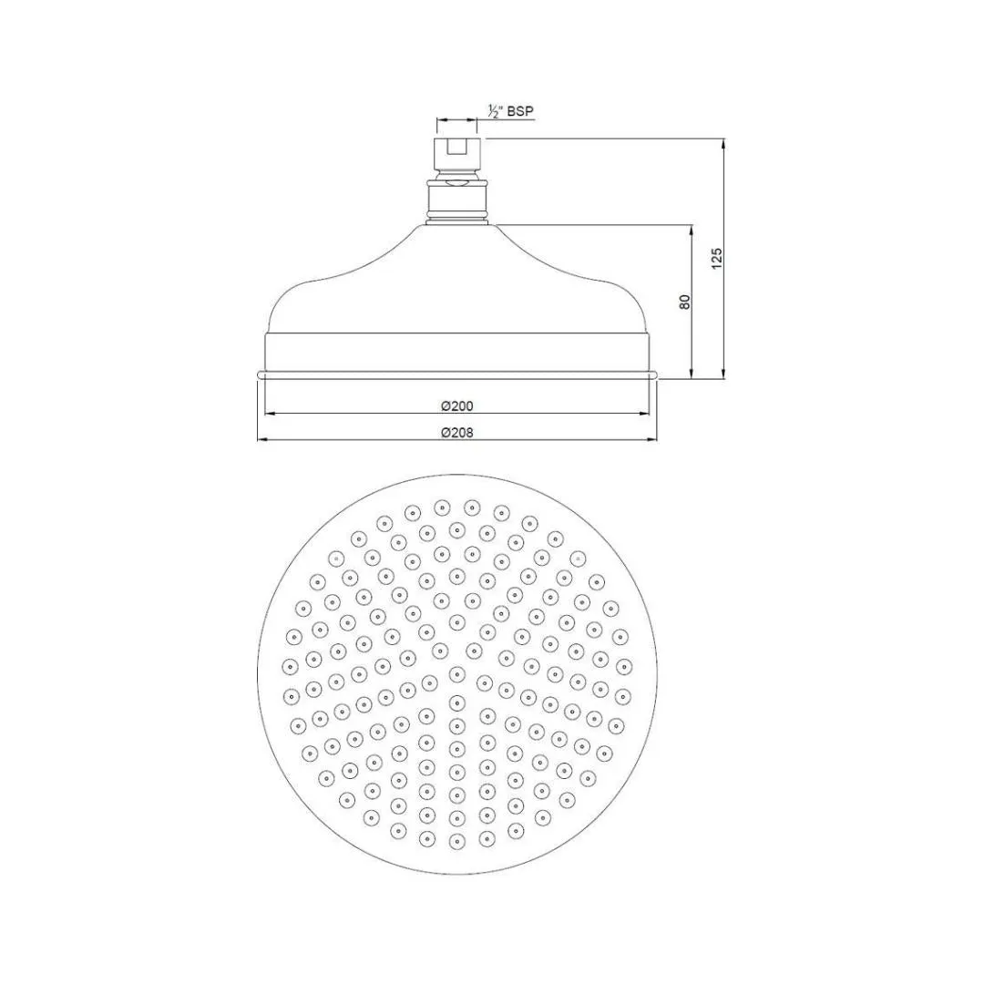 Jaquar single flow overhead shower OHS-GLD-1843 Full Gold - image 2
