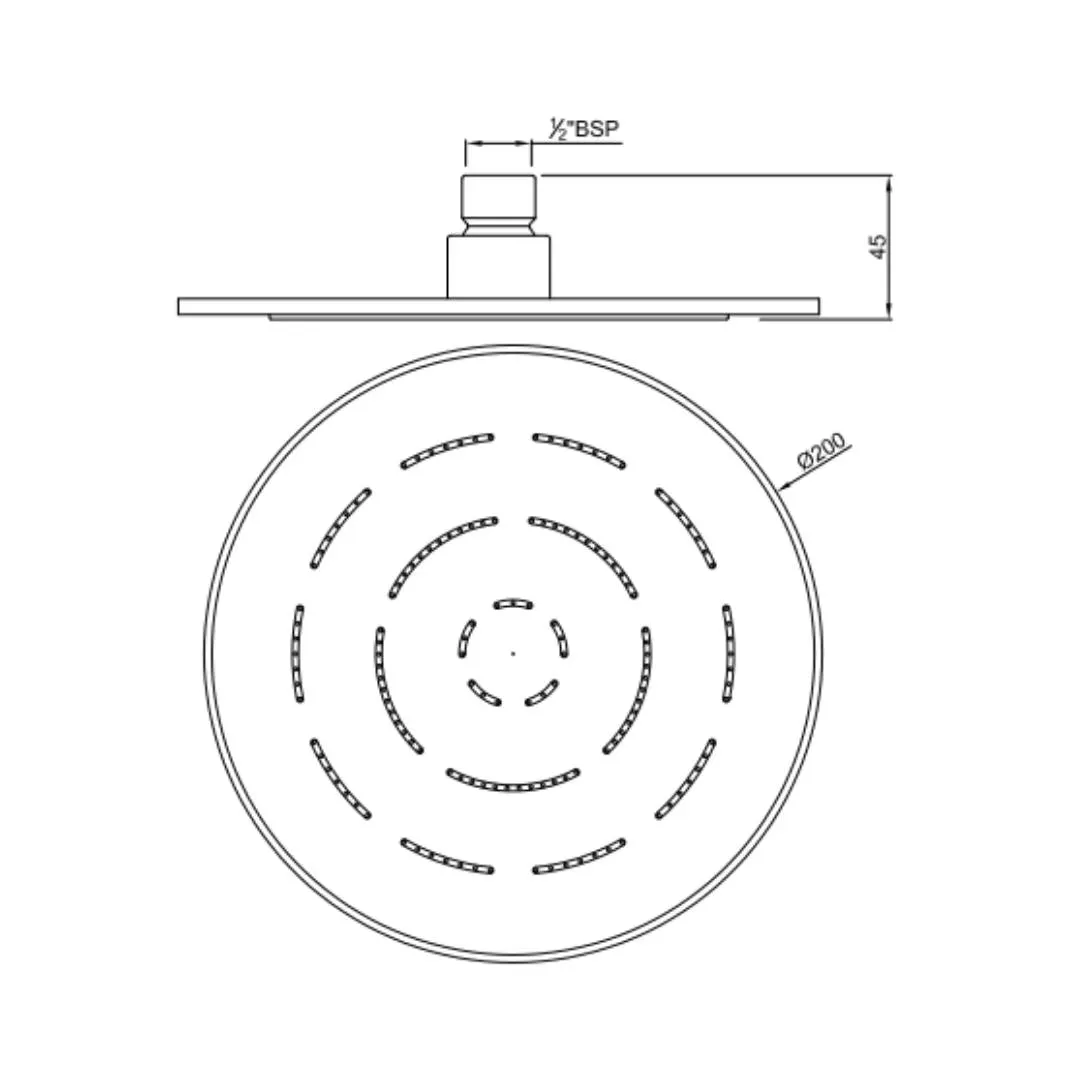Jaquar single flow overhead shower OHS-GMP-1613PD Graphite - image 2
