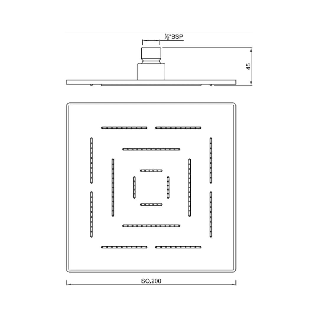 Jaquar single flow overhead shower OHS-GMP-1619PD Gold Matt PVD - image 2
