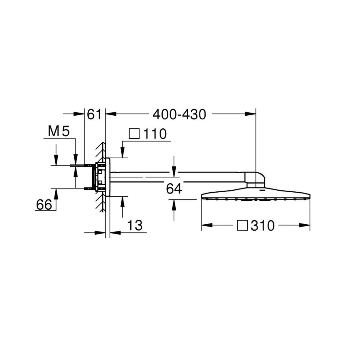 Grohe multi flow overhead showers smartactive 26479GN0 26479GN0 Brushed Cool Sunrise - image 4