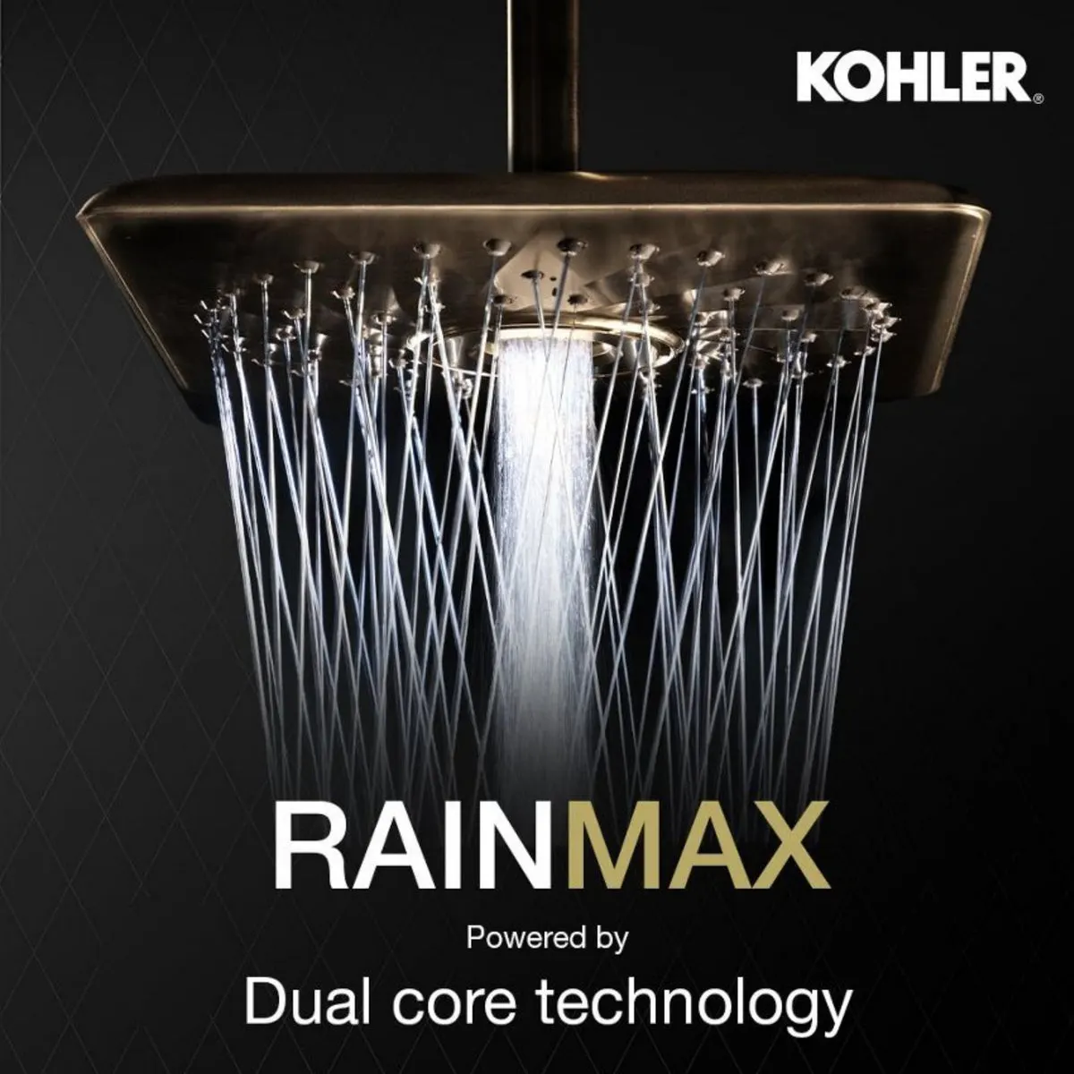 Kohler single flow overhead shower rain max 26855IN 26855IN French Gold - image 3
